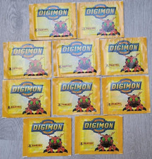 Panini Digimon - 10 x Stickertüten Tüte Bustina Pack Pochette sobre