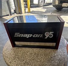 Snap-on 95 Collectible Tool Box Chest Black With Red Trim Snap-on 95 Collectible Tool Box Chest Black With Red Trim