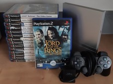 Sony PlayStation 2 Slim Silver Console Bundle SCPH - 75003 15 Games 128MB Card