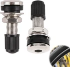 2pcs Metal Tyre Valve Stems Schrader 33mm Tubeless With Caps Motorcycle Bike