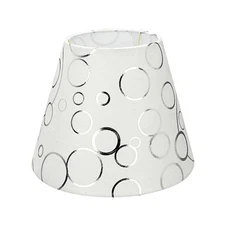 Aspen Creative 58901A, Empire Uno Lamp Shade, White, 5" Top x 9" Bottom x 7"