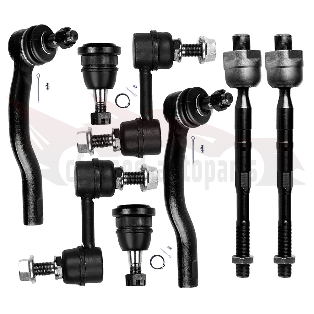 8pcs Front Sway Bar Links Tie Rods Ball Joints for 2004-2015 Nissan Titan Armada