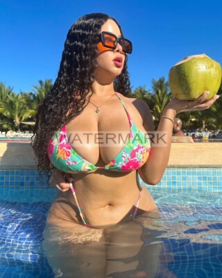 AUDRY ADAMES GLOSSY PHOTO 8x10 bikini lingerie big boobs breasts model