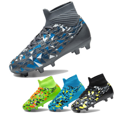 Boys Soccer Shoes High Top Football Cleats Youth Firm Ground Soccer Cleats US
