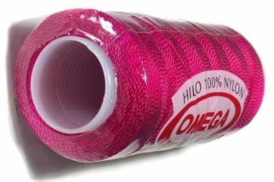 Omega ~ #2 Nylon Thread - 300 yard spool ~ (10-Mexican Pink)