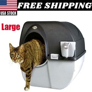 large self cleaning litter box