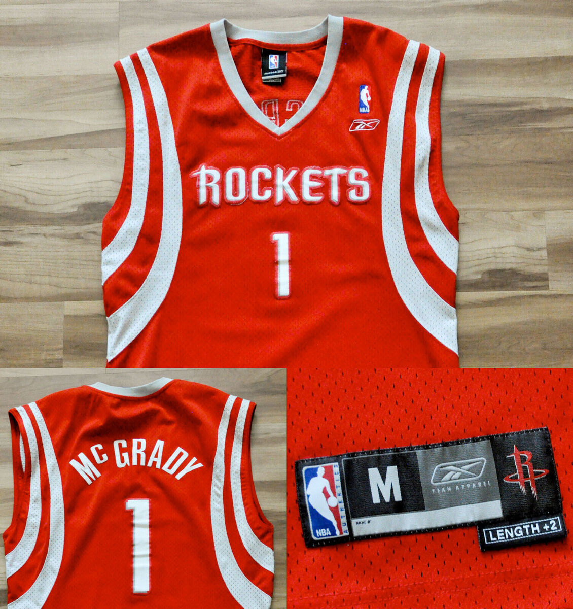 Tracy McGrady Houston Rockets Reebok Jersey Swingman NBA Tracy McGrady Houston Rockets Reebok Jersey Swingman NBA