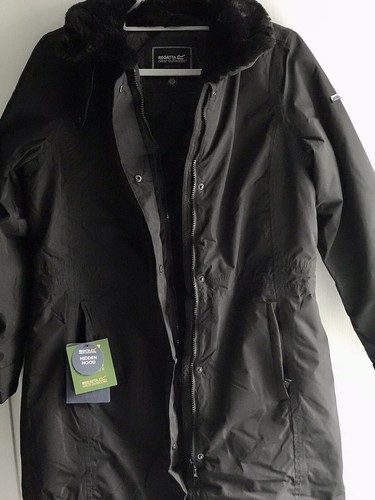Women's Waterproof Insulated Jacket Black NWT UK10 - Picture 15 of 21
