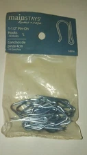 14 ONE PRONG 1 1/2'' PIN-ON DRAPERY HOOKS  NEW MAINSTAYS