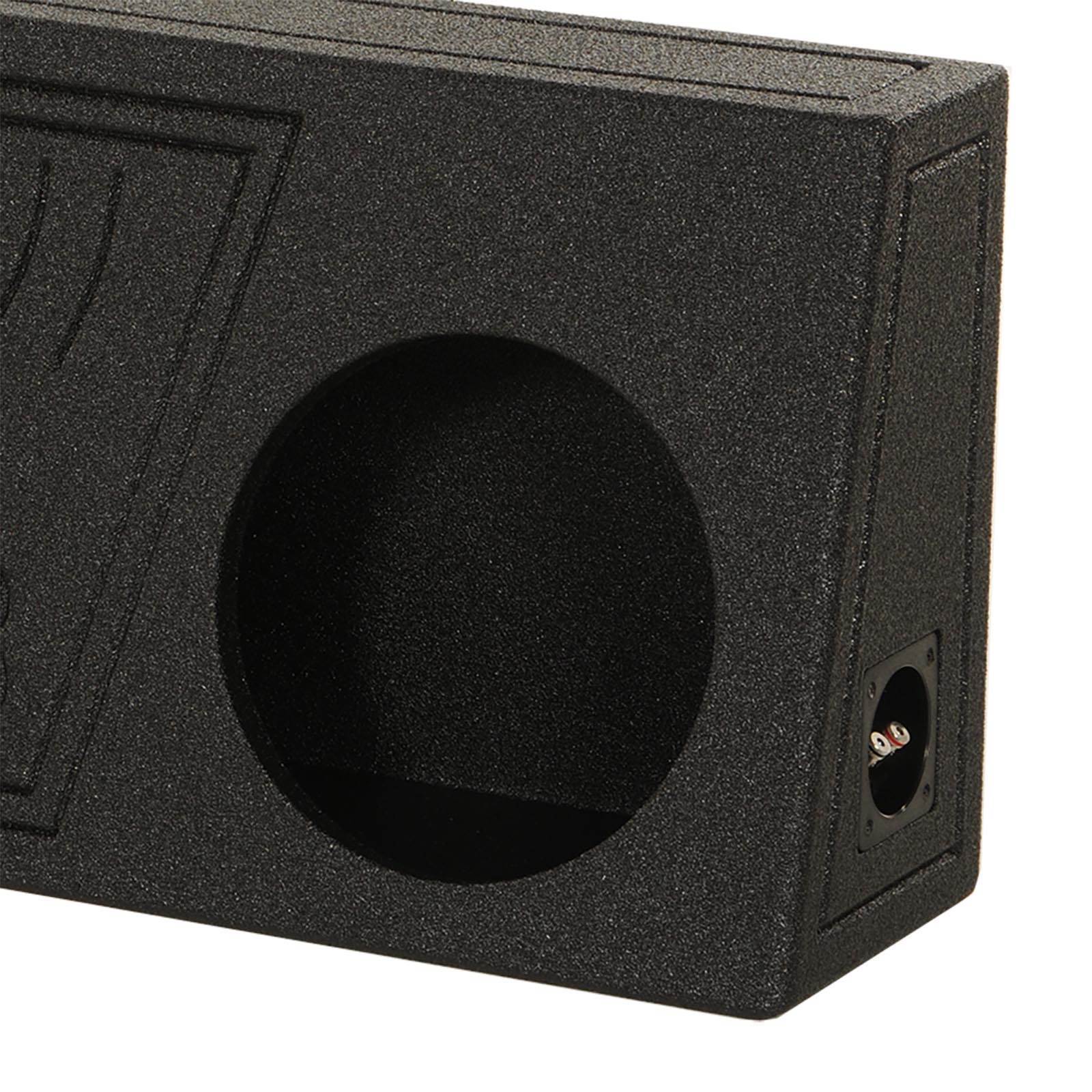 Q Power QBomb Single 10 Inch Vented Subwoofer Sub Box with Black