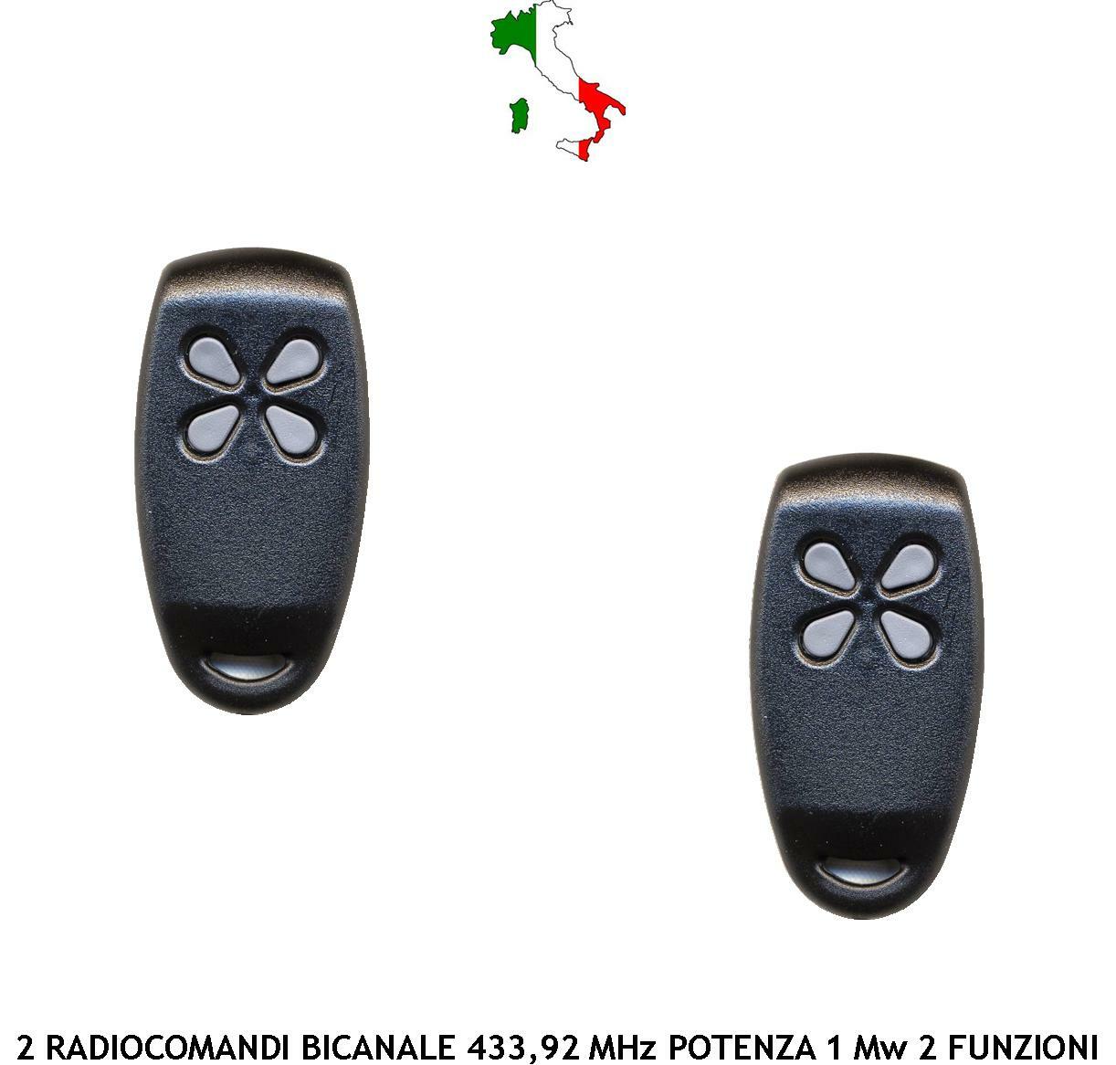 Kit 2 Telecomandi per Cancello Securvera 433.92 MHz - Sicurezza per Casa