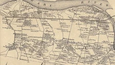 Cinnaminson Bridgeboro Fairview Riverside NJ 1876 Maps Homeowners Names Shown