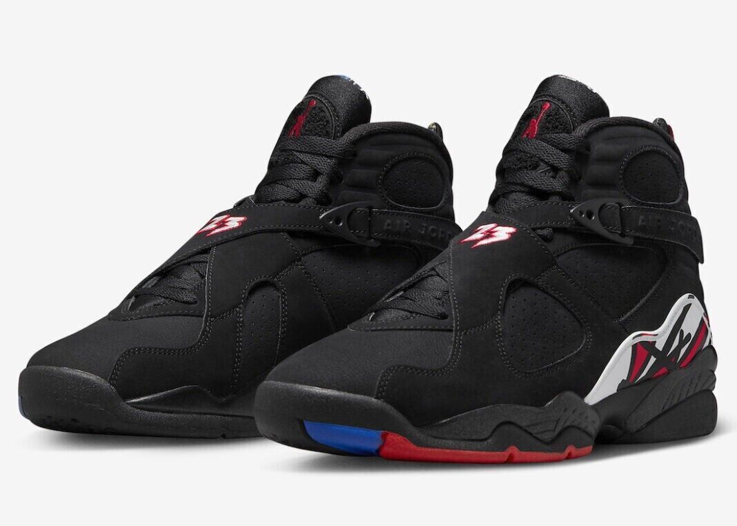 Nike Air Jordan 8 Retro Playoffs 2023 Black 305381-062 Men's Nike Air Jordan 8 Retro Playoffs 2023 Black 305381-062 Men's