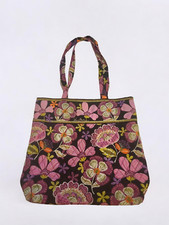 Vera Bradley Pirouette Pink Pleated Quilted Floral Tote--Great buy
