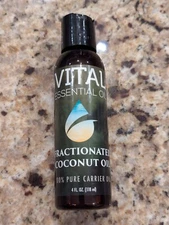 Vital Essential Oil Fractionated Coconut Oil 100% Pure Carrier Oil 4 fl oz