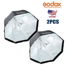 US 2pcs Godox 32" 80cm Octagon Umbrella Softbox Kit For Studio Flash Speedlite