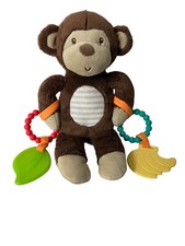 Carter's Monkey Teether Rattle 10.5" Plush Baby Toy 2018