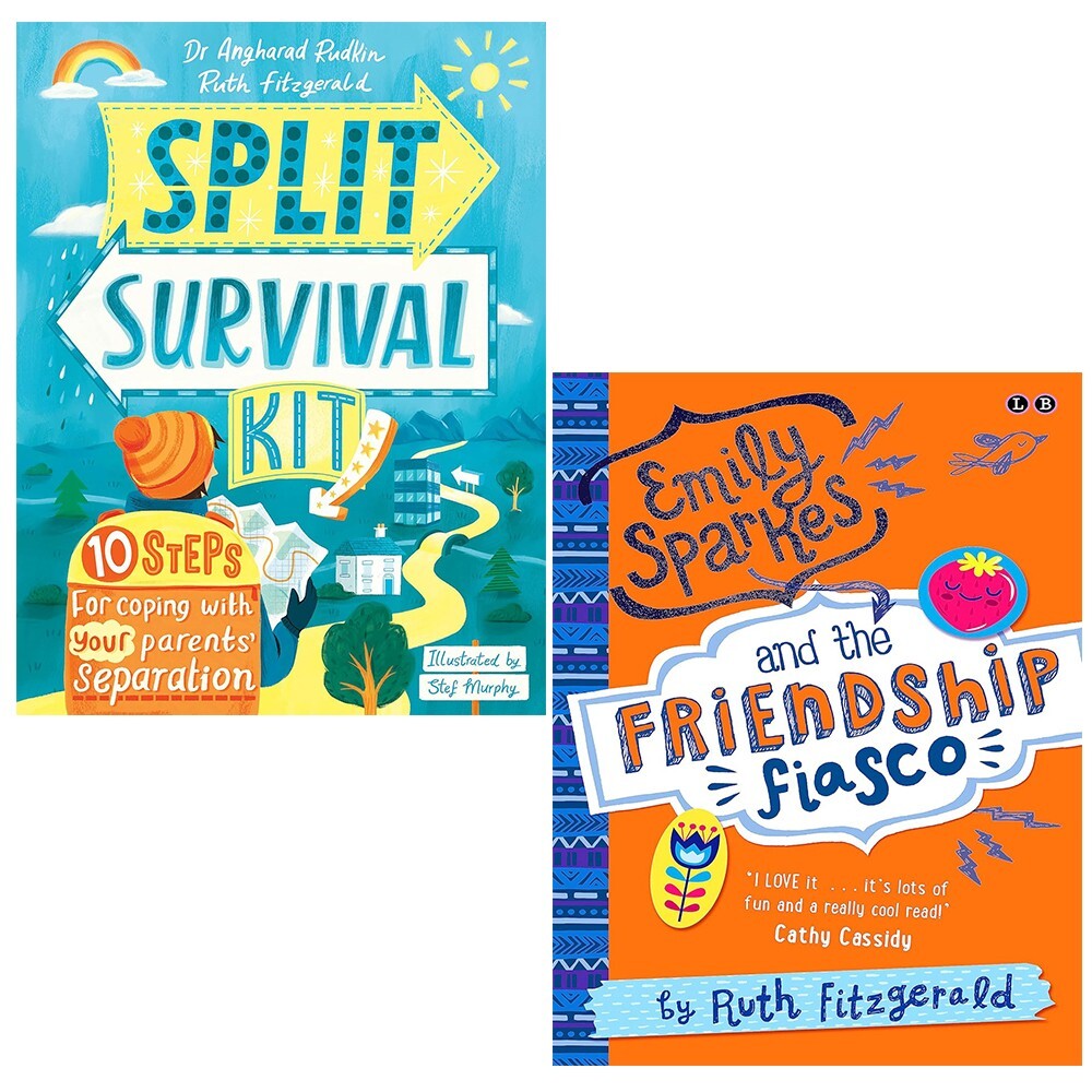 Ruth Fitzgerald Collection 2 Books Set Split Survival Kit, Emily Sparkes Friend