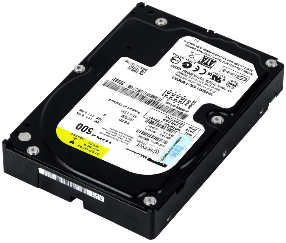 Hard Drive IBM 40K6871 42C0454 WD1600JS 160GB 7.2K 8MB SATA II 3.5'' - Image 2 of 3