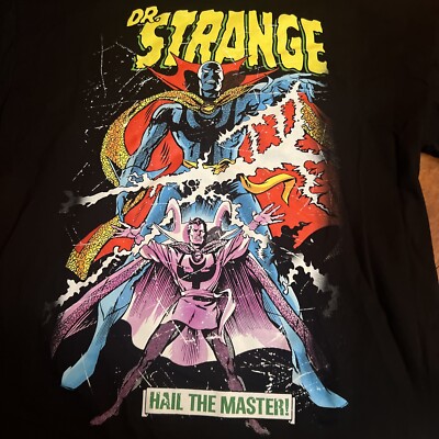 希少 Marvel x Teddy Fresh ゴーストライダー 開襟 シャツ Teddy Fresh X Marvel Dr. Strange Hall The Master! Long Sleeve Tee