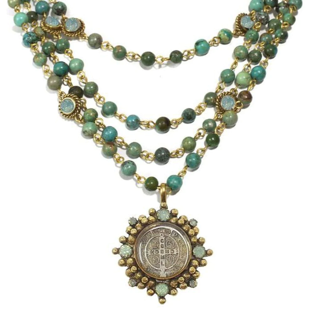 VSA | Virgins Saints & Angels Lux Magdalena 6mm Turquoise, Pacific Opal Asst Med