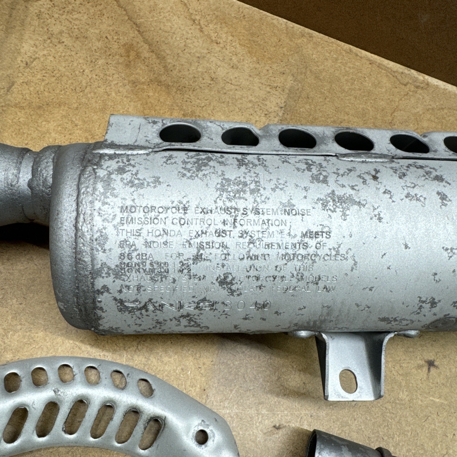 1984 Honda ATC200ES Big Red Full Exhaust Header Muffler Heat Shields