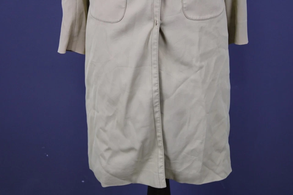 PRADA MILANO Beige Single Breast Trench Pockets Coat Jacket Size 38 - Image 2 of 4