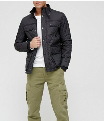 KESTRAL BLACK QUILTED JACKET SIZE 