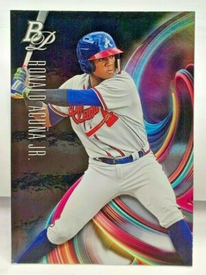 Ronald Acuna 2018 Bowman Platino Sudadera Prospect RC #TOP-2