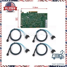 LSI 9300-16i 16-port SAS9300-16I 03-25600-01B 12GB/s Host Bus Adapter W 4 CABLES