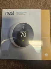 Nest White 3rd Gen Learning Thermostat  WiFi T3017US  (FACTORY SEALED NEW)
