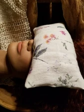 9x4 FLORAL TRANQUILITY HERBAL AROMATHERAPY  HEAT WRAP/COLD PACK  EYE P ILLOW