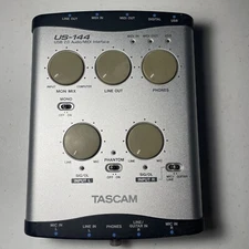 TASCAM US-144 USB 2.0 Audio/MIDI Interface UNTESTED Serial # 0320325