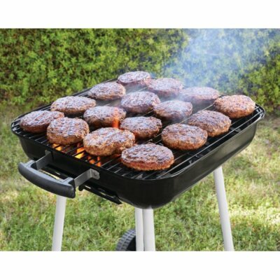 Expert Grill Charcoal Grill with Wheels, Black