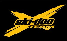 SKI DOO TEAM X 9" DECAL Snowmobile Sticker Truck Trailer XRS GSX Renegade Rev