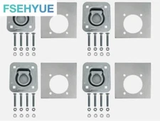 Cargo Trailer Anchor Tie Down D-Ring Flush With Hardware 4pk