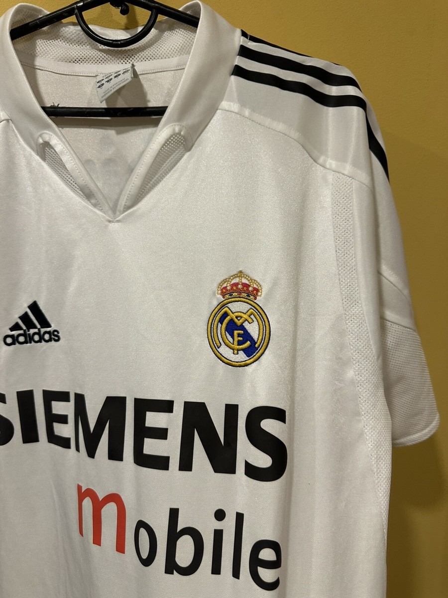 Adidas Real Madrid 2004/2005 Home Jersey Shirt #10 Robinho Size M