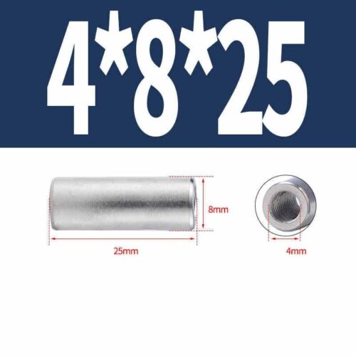 Round Studding Connector Nuts A2 Stainless Steel All Thread Rod Bar M2 M2.5-M6 - Picture 41 of 84