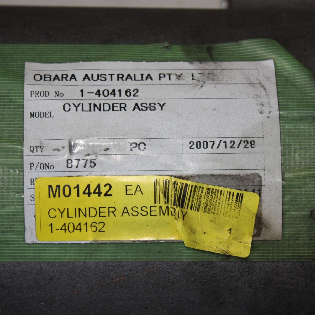 OBARA Cylinder Assy Assembly 1-404162 3872141-01 Oilless OBARA Cylinder Assy Assembly 1-404162 3872141-01 Oilless