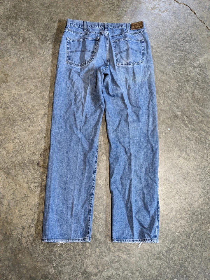 Pantalones de mezclilla Armani COLLEZIONI para hombre Simin T SPA azul mediano hechos en Italia 33 X 33 Foto 2 de 4