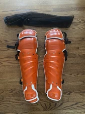 Nike Vapor Pro Catchers Leg Guards Adult 16” Orange White 