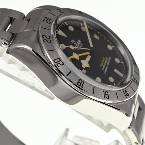 withpaper TUDOR Black Bay Pro 79470 GMT data quadrante nero automatico uomo Q#138315 - Foto 4 di 10