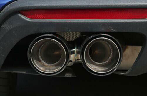 For Cadillac CT5 20-24 Carbon Steel Rear Exhaust Pipe Tail Muffler Tip Cover 2p - Picture 4 of 8