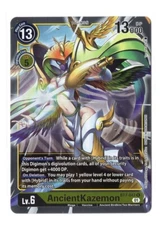 Digimon Card - AncientKazemon BT7-042 - Bandai Rare Foil
