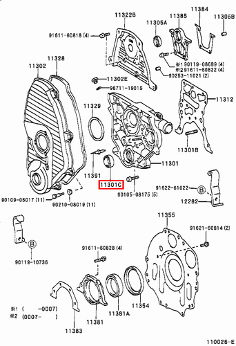 Genuine Hilux LN167 LN166 LN165 LN157 LN155 2L 5L 3L Front Crankshaft Oil Seal - Picture 17 of 20