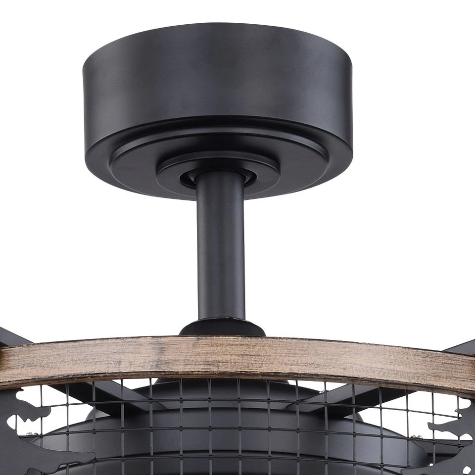 Kodiak 3-Light Ceiling Fan in Rustic Style 18 Inches Tall and 21 Inch Wide - Image 3 of 4
