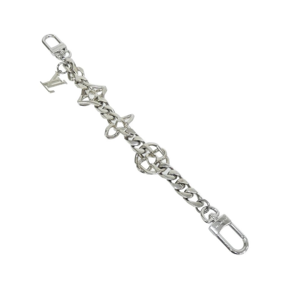 Authentic Louis Vuitton Bag Charm Monogram Giant Chain M01398 Key