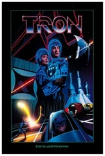 Tron 1982 - Teaser v2 - Classic Movie Poster