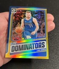 Luka Doncic 2024-25 Panini Donruss Optic Elite Dominators Gold Refractor SSP /10