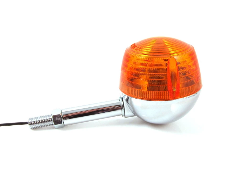 2X Indicador de señal de giro delantero para Suzuki GT250 GT185 T500 TC185 lente ámbar Foto 2 de 2